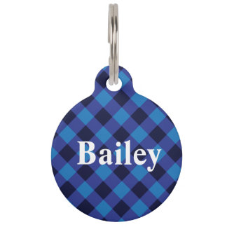 Pet Identification Label - Royal Blue Pset. Huisdierpenning