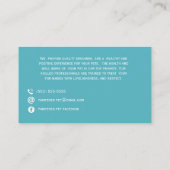 Pet in Visitekaartje van de spoelboer (Achterkant)