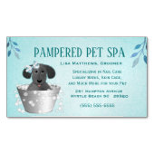 Pet In Wash Pail Groomer Magnetisch Visitekaartje (Voorkant)