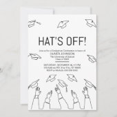 Pet is vrij, moderne afstudeerfeest kaart (Voorkant)