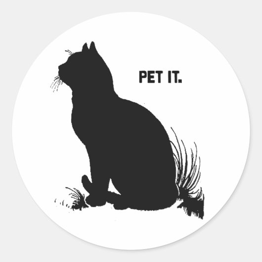 PET IT -.png Ronde Sticker (Voorkant)