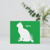 PET IT - WHITE -.png Briefkaart (Staand voorkant)