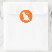 PET IT - WIT -.png Ronde Sticker (Tas)
