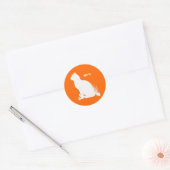 PET IT - WIT -.png Ronde Sticker (Envelop)