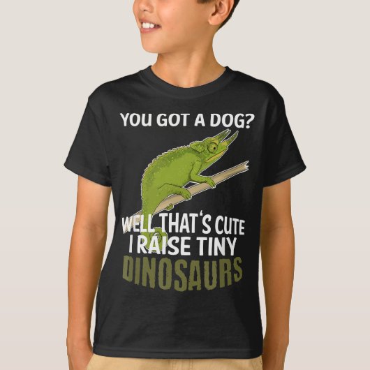 Pet Jackson's Chameleon Reptile Herpetologist Grap T-shirt (Voorkant)