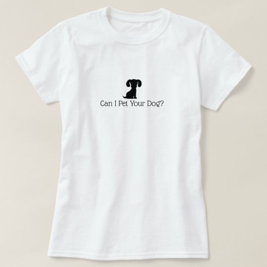 Pet je hond T-shirt (Design voorkant)