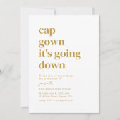 Pet jurk Het gaat naar beneden Afstudeerder feestu Kaart (Voorkant)