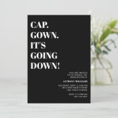 Pet jurk Het gaat naar beneden Foto afstudeerfeest Kaart (Staand voorkant)