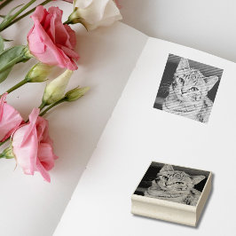 Pet Kat Hond Aangepaste Foto Rubberstempel