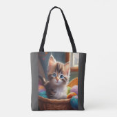 Pet kattenzak tote bag (Achterkant)