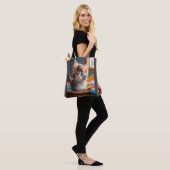 Pet kattenzak tote bag (Op model)