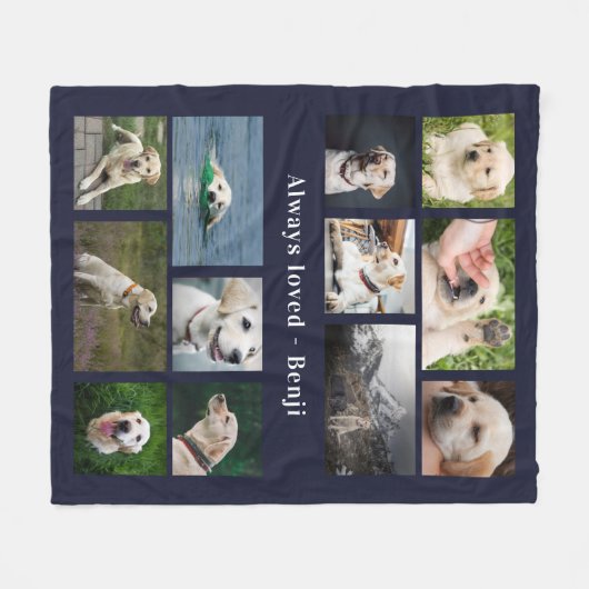 Pet Keepsake Fleece Deken (Voorkant (Horizontaal))