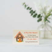 Pet Kennel of Boarding Service Visitekaartje (Staand voorkant)