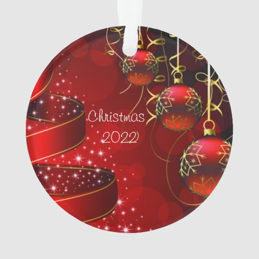 Pet Kerstacrylversier Ornament (achterkant)