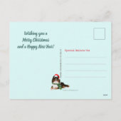 Pet-kerstboom met Black Sheltie Holiday Feestdagenkaart (Achterkant)