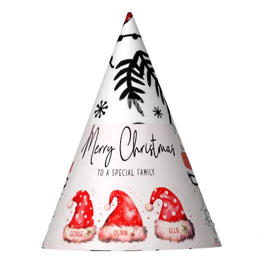 Pet kerstfeest feesthoedjes (Voorkant)