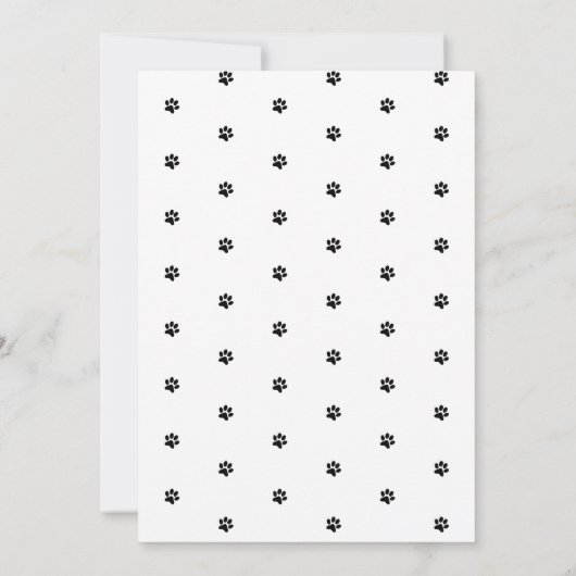 Pet-kerstfotokaart "Santa Paws" — Kaart voor flatp (Achterkant)