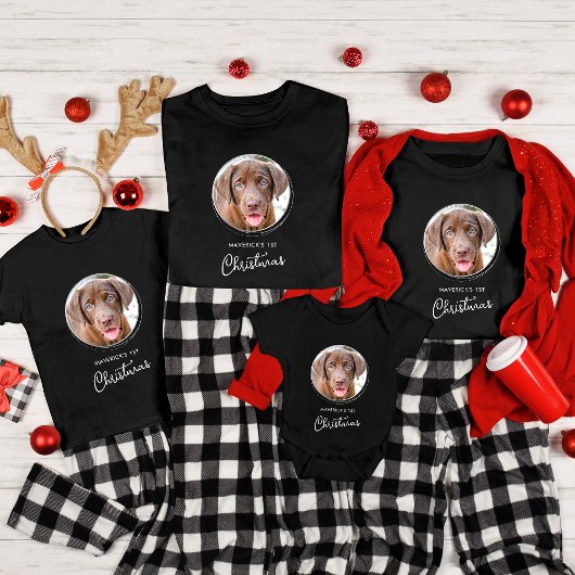 Pet Kerstmis Aangepaste Dog Foto Holiday Mannen T-shirt