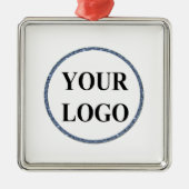 Pet Kerstornament ADD LOGO Paw Art Simple Metalen Ornament (Voorkant)