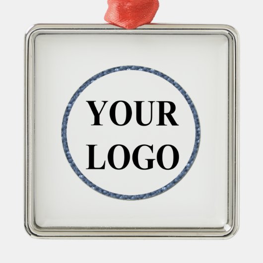 Pet Kerstornament ADD LOGO Paw Art Simple Metalen Ornament (Voorkant)