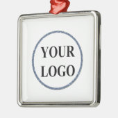 Pet Kerstornament ADD LOGO Paw Art Simple Metalen Ornament (Links)