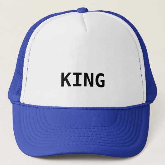Pet King Pet Custom Tekst Trucker Hoeden of Petten (Voorkant)