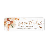 Pet Klasse van 2025 Save The Date Afstuderen Label (Voorkant)