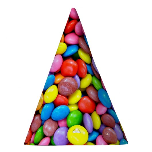 Pet kleurrijke Snoep Feesthoedjes (Rechts)