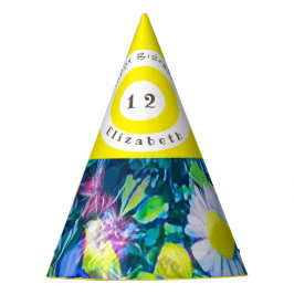 Pet , kleurrijke wilde bloemen feesthoedjes