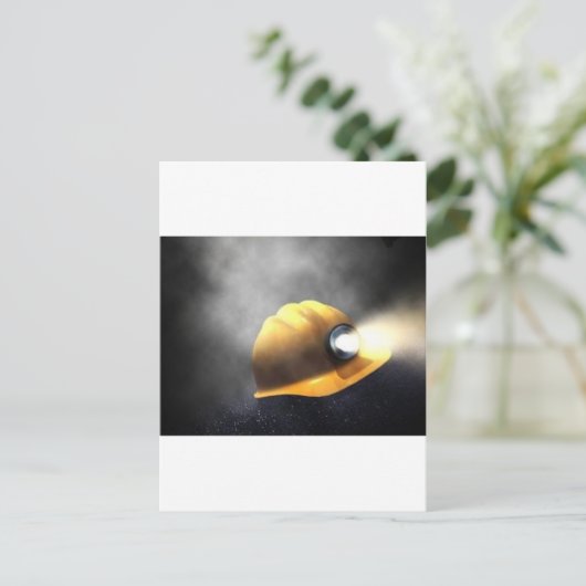 pet kolenmijnen briefkaart (Staand voorkant)