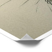 Pet Konijn Tekening - Kunstdruk Poster (Hoek)