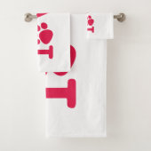 Pet-liefde Bad Handdoek (Insitu)