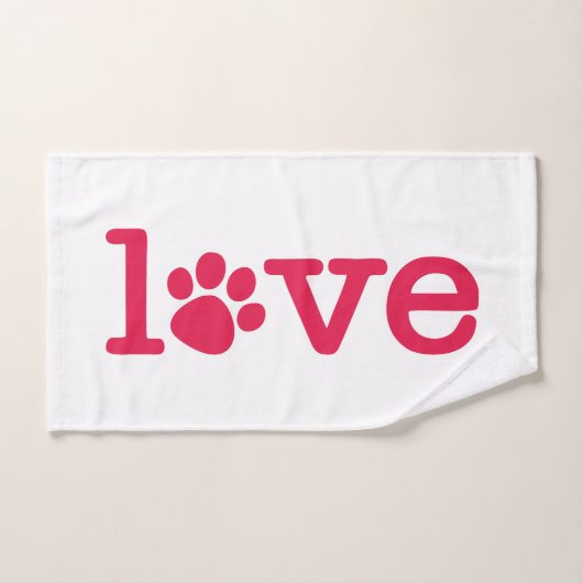 Pet-liefde Bad Handdoek (Handdoek)