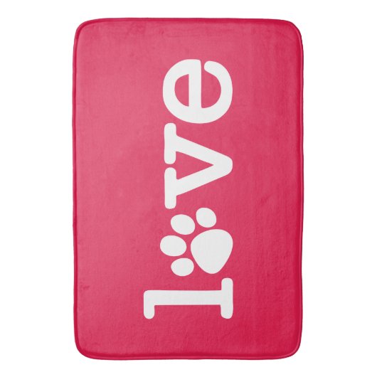 Pet-liefde Badmat (Voorkant Verticaal)