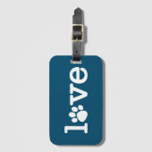 Pet-liefde Bagagelabel (Voorkant (verticaal))