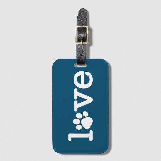 Pet-liefde Bagagelabel (Voorkant (verticaal))