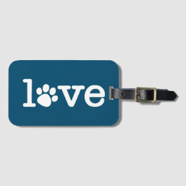 Pet-liefde Bagagelabel