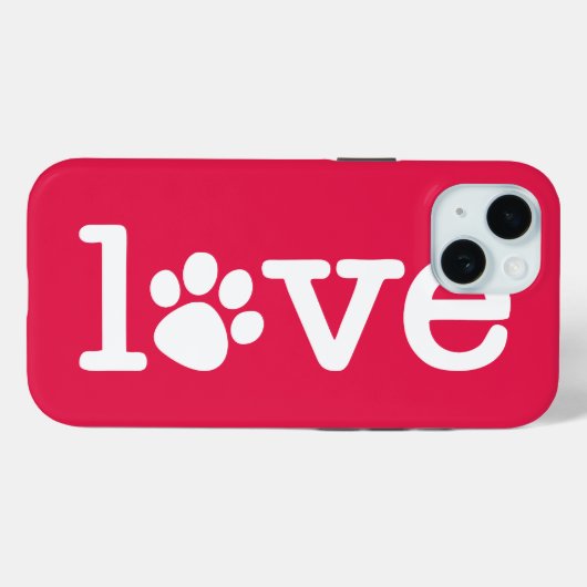 Pet-liefde Case-Mate iPhone Case (Achterkant (horizontaal))