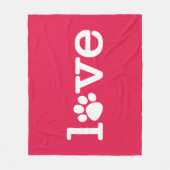 Pet-liefde Fleece Deken (Voorkant)