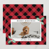Pet Lijst Holly Corners Foto Feestdagenkaart (Voorkant / Achterkant)