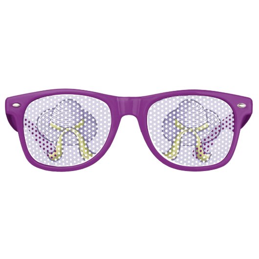 Pet Lila Retro Zonnebril (Voorkant)