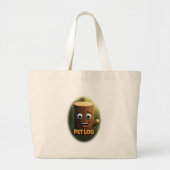 Pet Log Logo Grote Tote Bag (Voorkant)