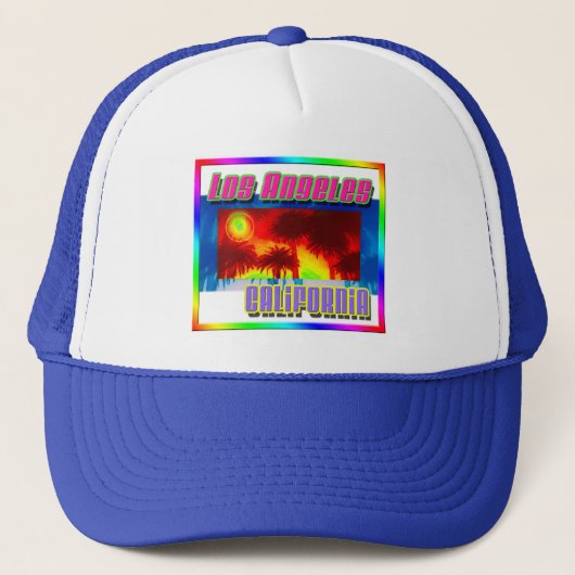 pet "Los Angeles California Sunset Palm Trees" (Voorkant)