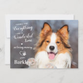 Pet Loss Bedankt voor alles Dog Memorial Foto (Voorkant)
