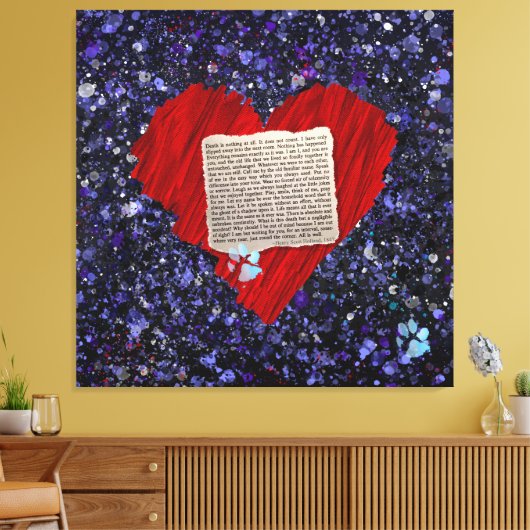 Pet Loss Bereavement Henry Scot Holland 1827 Text Canvas Afdruk (Insitu (Woonkamer))