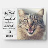 Pet Loss Cat Memorial Fotoplaat (voorkant)