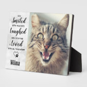 Pet Loss Cat Memorial Fotoplaat (Zijkant)