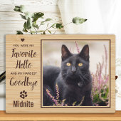 Pet Loss Cat Memorial Fotoplaat