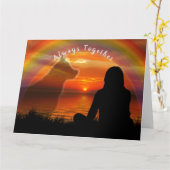 Pet loss condoleancekaart kaart (Gele Bloem)