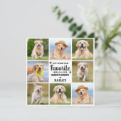 Pet Loss Custom 8 Foto Hond Memorial Sympathie Bedankkaart (Staand voorkant)
